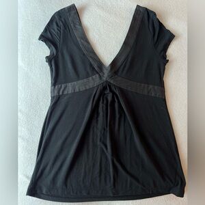 Banana Republic Black V-Neck Top